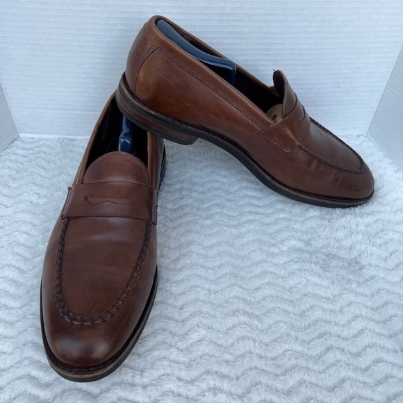 Allen Edmonds "NOMAD" Men’s Brown Leather PENNY Loafers Size 12 D 6813 - Picture 9 of 12